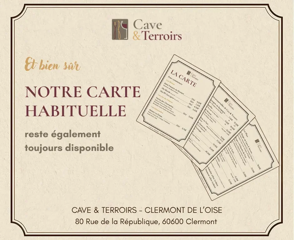4 carte habituelle CAVE ET TERROIRS Clermont