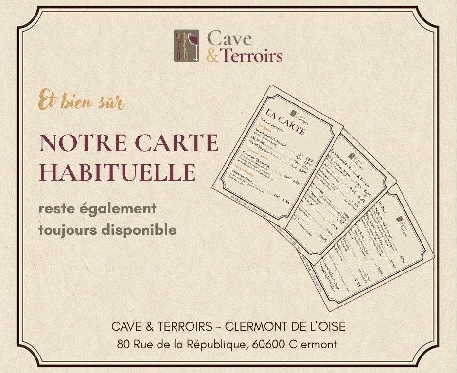 4 carte habituelle CAVE ET TERROIRS Clermont