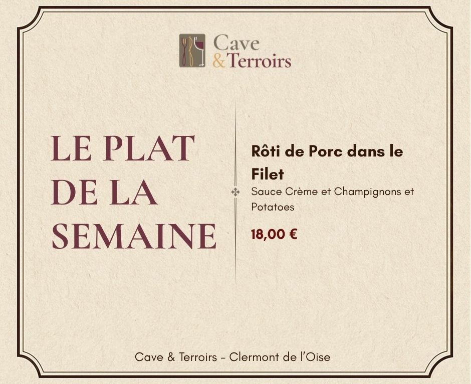 2 plat de la semaine CAVE ET TERROIRS Clermont