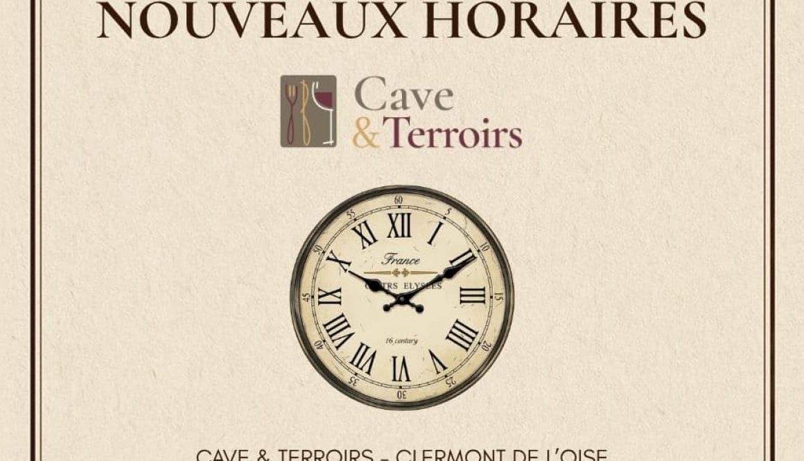Nouveaux horaires automne 2026 - Cave et terroirs Clermont